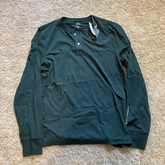 J.CREW Other - NEW‎ J Crew Broken in Long Sleeve Henley T-Shirt 100% Cotton Size Medium